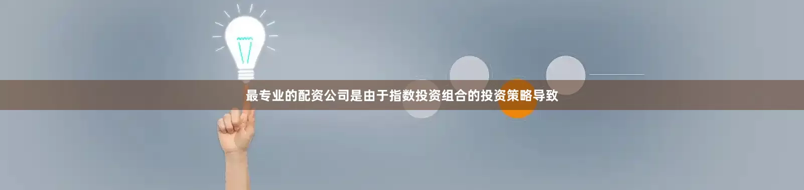 最专业的配资公司是由于指数投资组合的投资策略导致